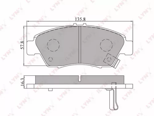 Disc brake pads, front