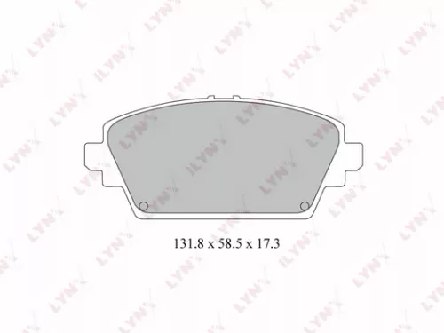 LYNXAUTO Disc brake pads, front (BD-3422)