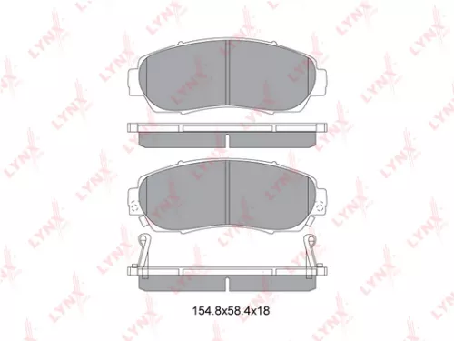LYNXAUTO Disc brake pads, front (BD-3435)