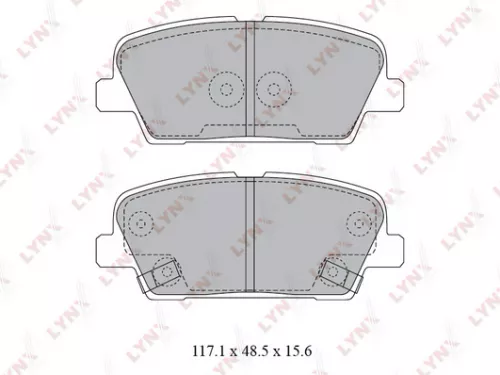 Disc brake pads, rear
