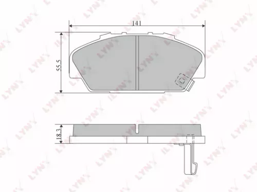 Disc brake pads, front