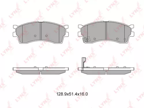 Disc brake pads, front