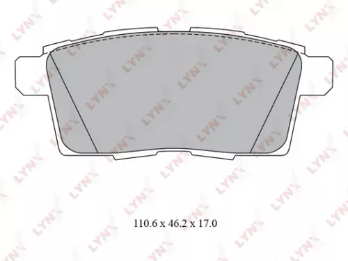 Disc brake pads, rear