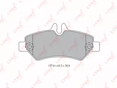 Disc brake pads, rear