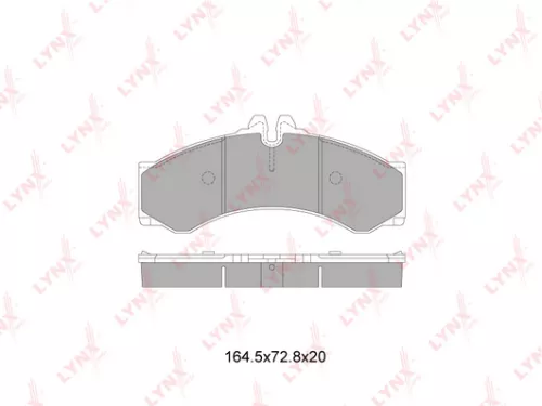 Disc brake pads, front/rear