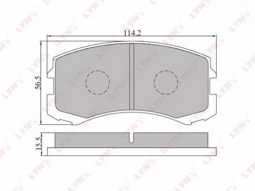 Disc brake pads, front