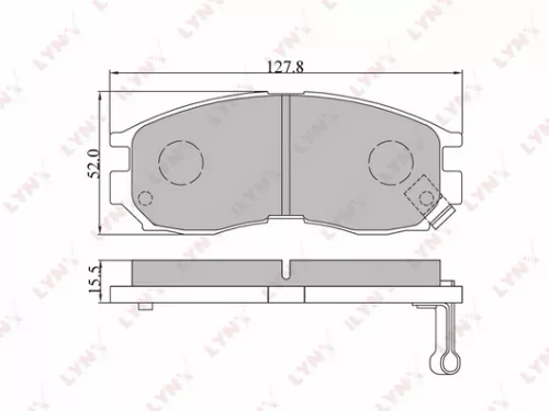 Disc brake pads, front