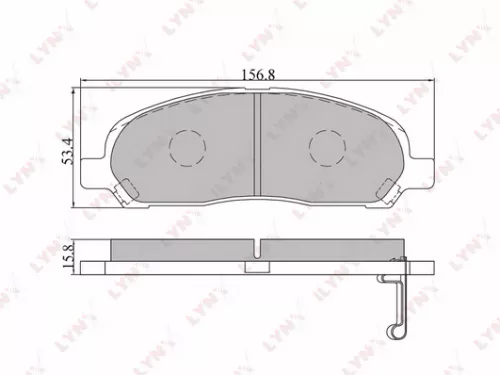 Disc brake pads, front