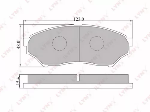 Disc brake pads, front