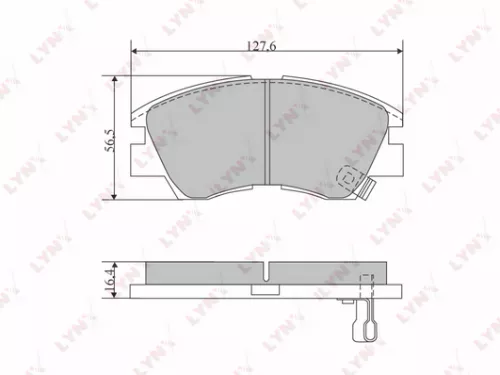 Disc brake pads, front