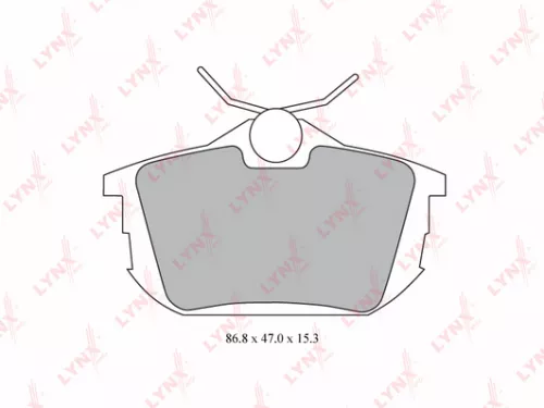 Disc brake pads, rear