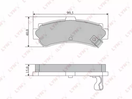 Disc brake pads, rear