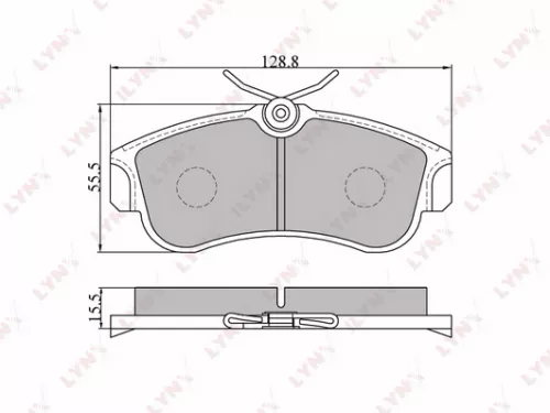 Disc brake pads, front