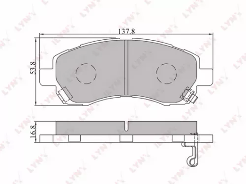 Disc brake pads, front