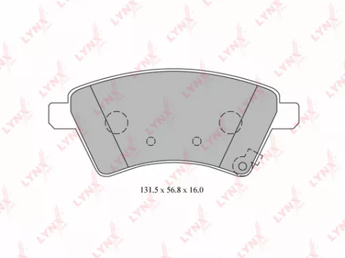 Disc brake pads, front