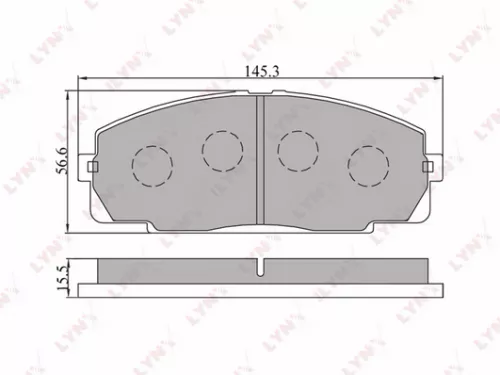 Disc brake pads, front