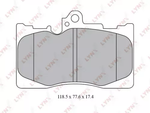 Disc brake pads, front