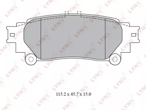 Disc brake pads, rear
