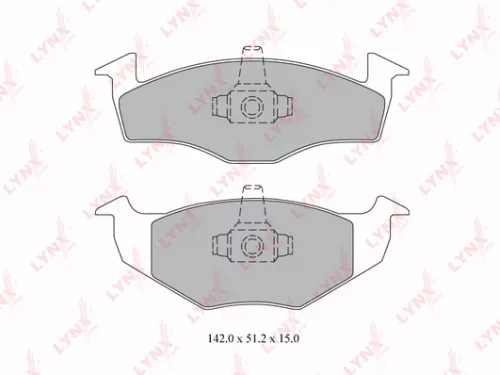 Disc brake pads, front