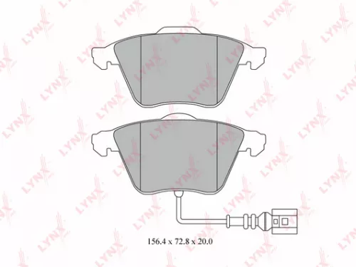 Disc brake pads, front