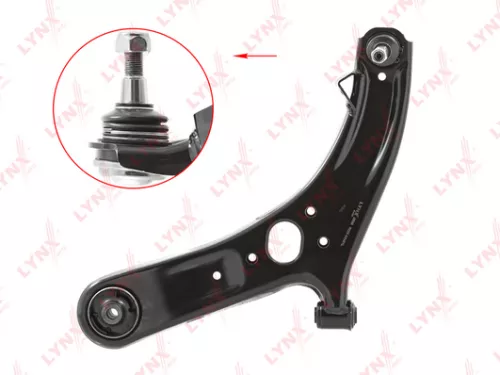 Control arm, front, lower, left