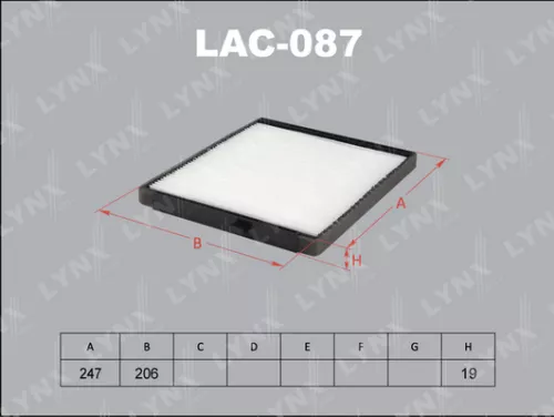 LYNXAUTO Cabin filter (LAC-087)