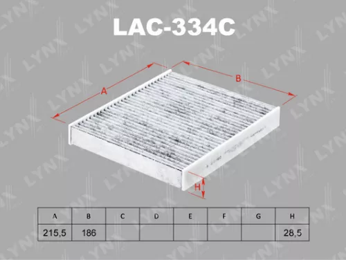 Cabin filter, carbon