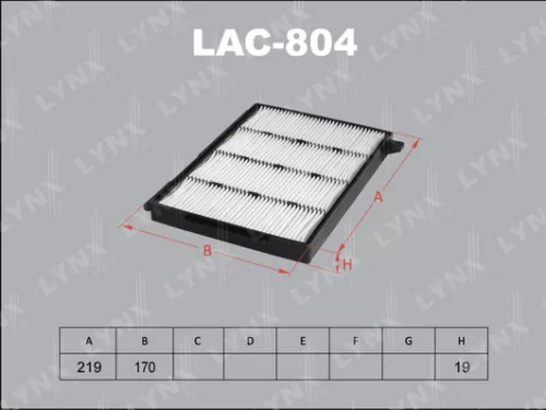 LYNXAUTO Cabin filter (LAC-804)
