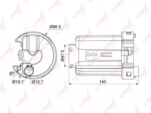 Fuel filter, in-tank