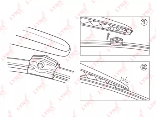 LYNXAUTO Rear wiper blade, 330mm (LR33N)