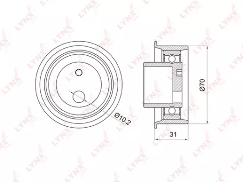 Tension pulley, timing belt
