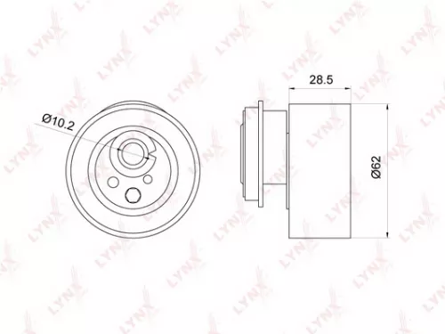 Tension pulley, timing belt