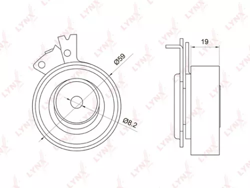 Tension pulley, timing belt