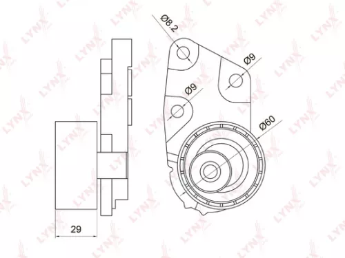 Tension pulley, timing belt