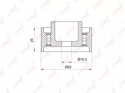 Deflection/Guide pulley, timing belt