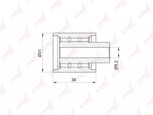 Deflection/Guide pulley, timing belt