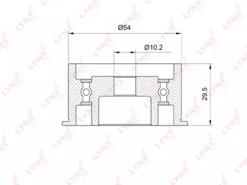 Deflection/Guide pulley, timing belt