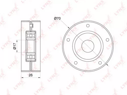 Tensioner Pulley, poly v-belt