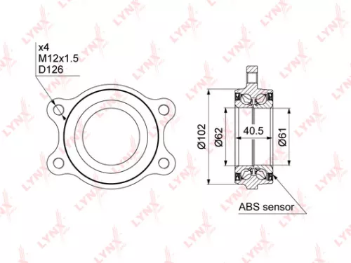 LYNXAUTO Wheel Bearing (WB-1002)