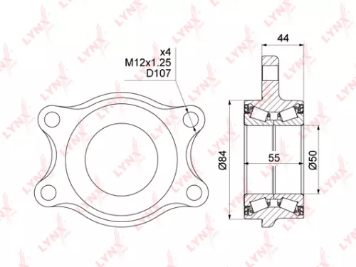 Wheel bearing, rear
