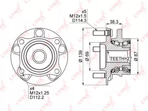LYNXAUTO Wheel Hub (WH-1112)